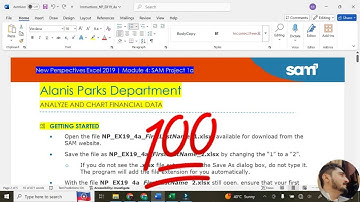 New Perspectives Excel 2019 | Module 4: SAM Project 1a #alanisparksdepartment #excelmodule4