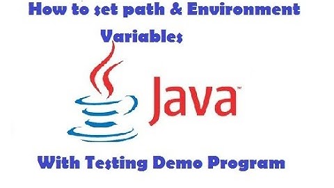How to Set JDK Path and Environment Variables | Test Java Demo Program | RK