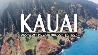 Private Helicopter Tour of Na'Pali Coast in Kauai 4K