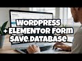 Cara Memyimpan Elementor Form Registrasi ke Database di WordPress
