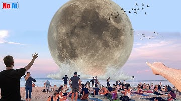 The Moon crashed into the Earth .