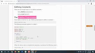 C Programming Constants- Tutorial 6