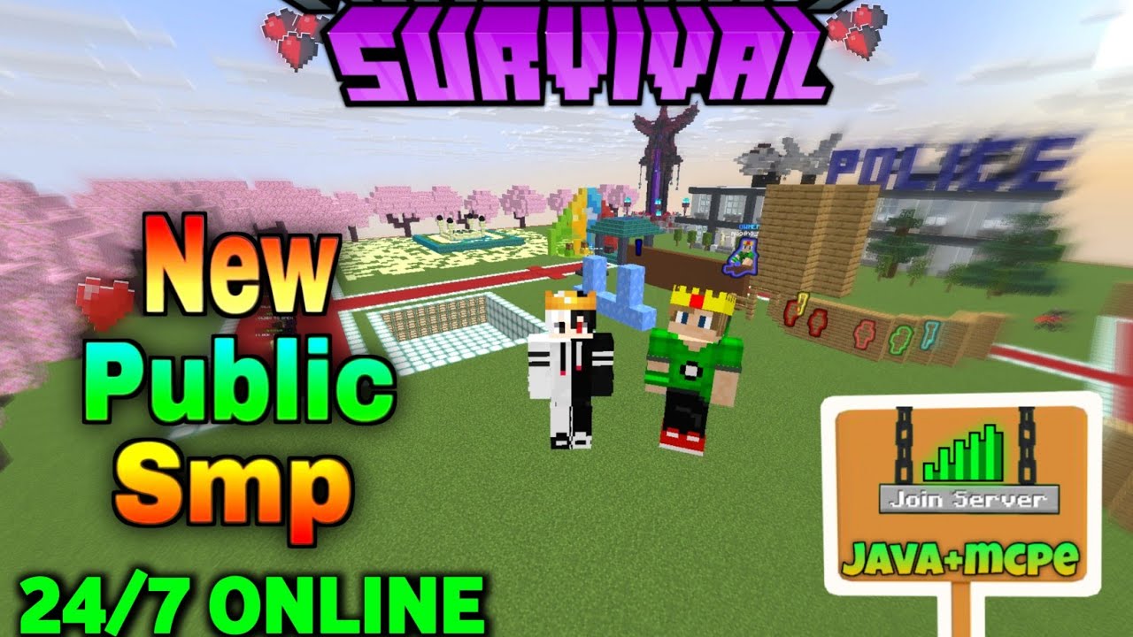 🍟 New Best Public Survival Smp Server For Minecraft 🍿 | Java/Pe/Pojav ...