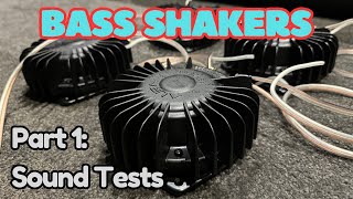 Home Cinema: HOW TO WIRE 4 BASS SHAKERS (Series/Parallel) - with Sound Tests (Part 1)