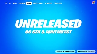 Item Shop UNRELEASED Winterfest & OG Season Bundles