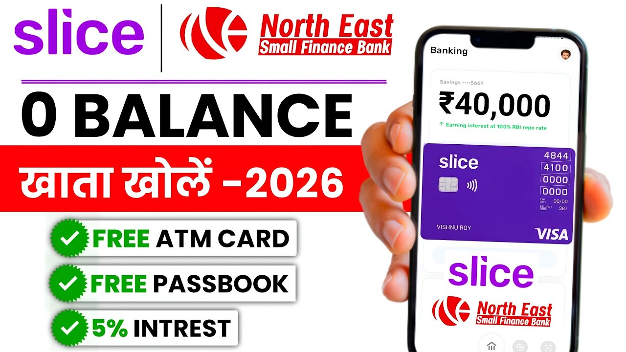 Slice Bank Account Opening | Slice Savings Account | Slice Account Opening | Zero Balance Account