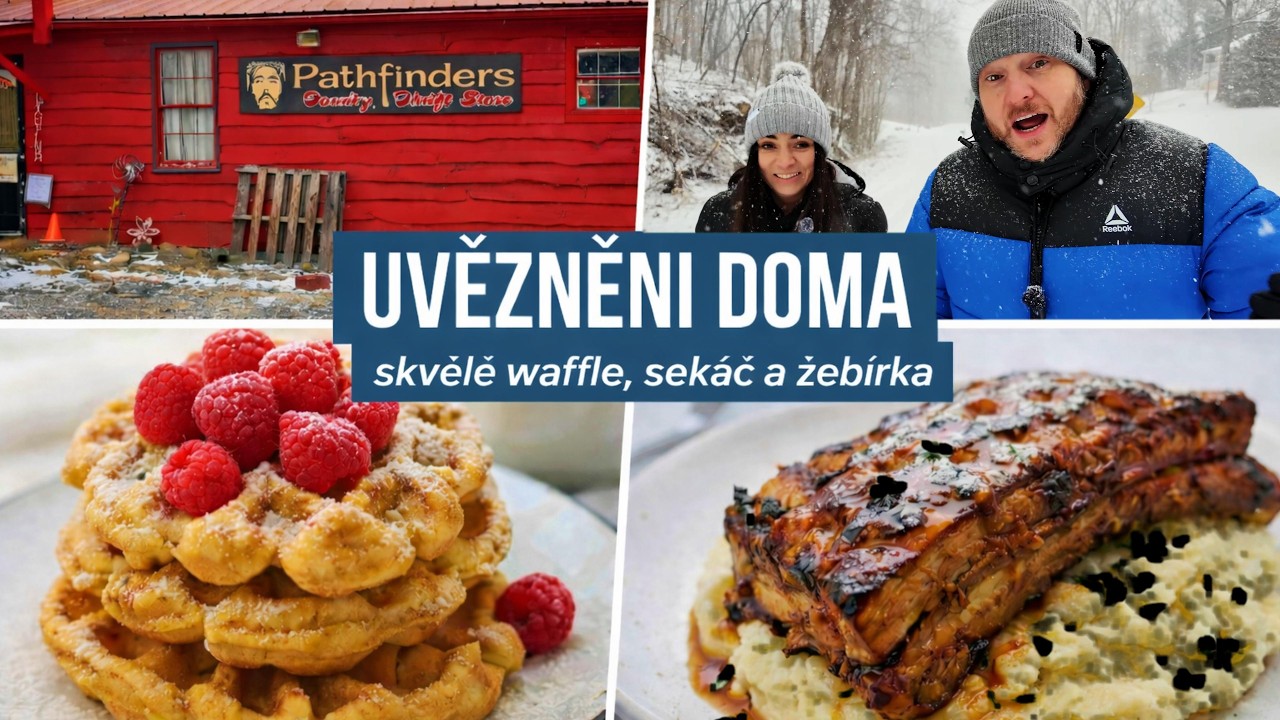 Sněžná past v USA! ❄️Pečená žebírka, AMERICKÝ thrift store a vyhlášení SOUTĚŽE o Mexické koření!🌶️