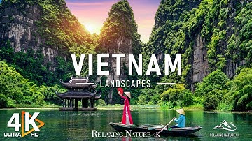 Vietnam 4K - Geweldig mooie natuurlandschap met ontspannende muziek 4K Ultra HD