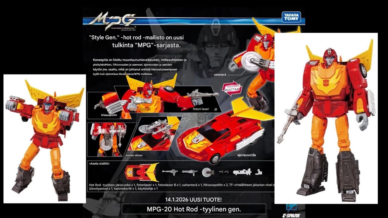 Transformers Masterpiece MPG-20 Style Gen. Hot Rod [Takara Tomy] | Osa 2 