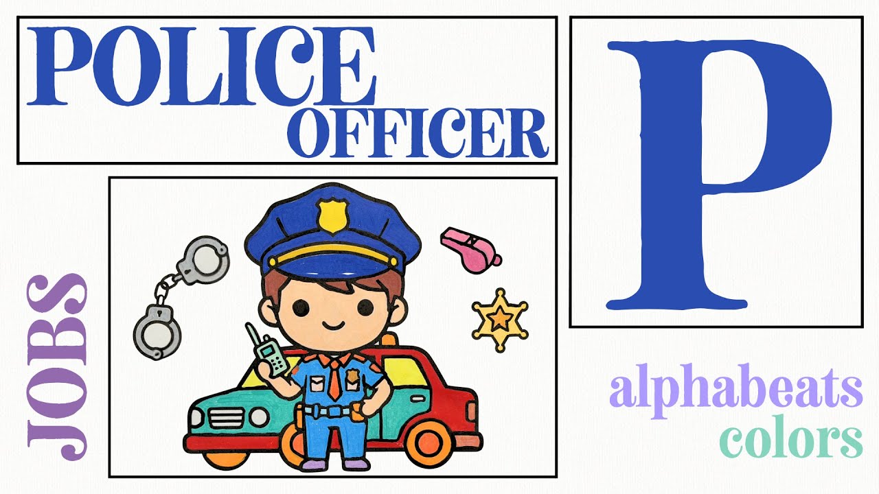 ABC Songs for Kids | P | POLICE OFFICER 👮🏻 | Learn the Alphabet with Jobs!