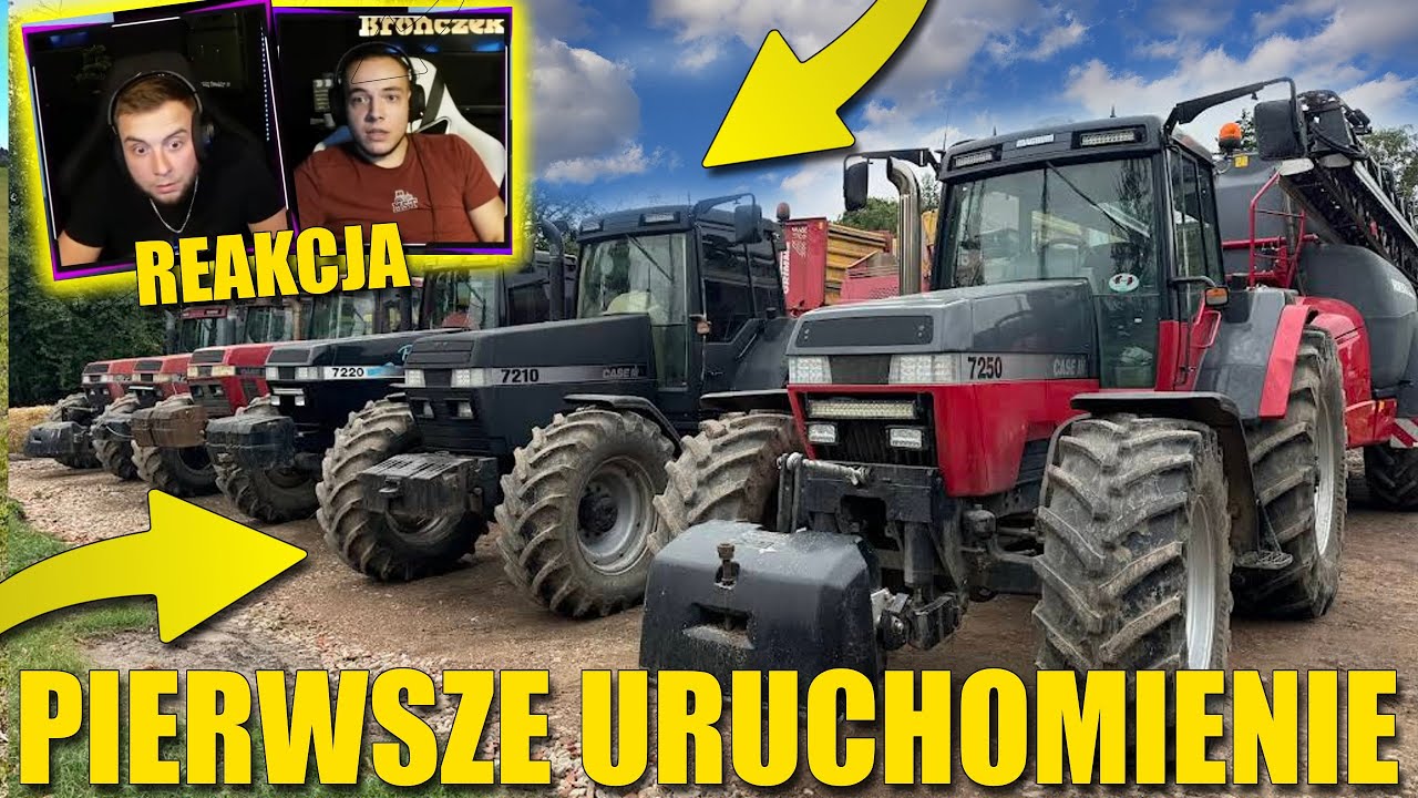 BRONCZEK & JANKUS oglądają ŁUKASZA KŁOSOWSKIEGO😱 Pierwsze Uruchomienie Ciągnika😮