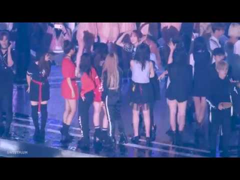 180512 드림콘서트: 레드벨벳 RED VELVET, 여자친구 GFRIEND 인사 장면
