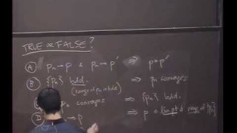 Real Analysis, Lecture 15: Convergence of Sequences (4/6)