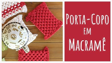 🧶 Tutorial Fácil e Rápido: Porta-Copo em Macramê para Iniciantes! ⏱️