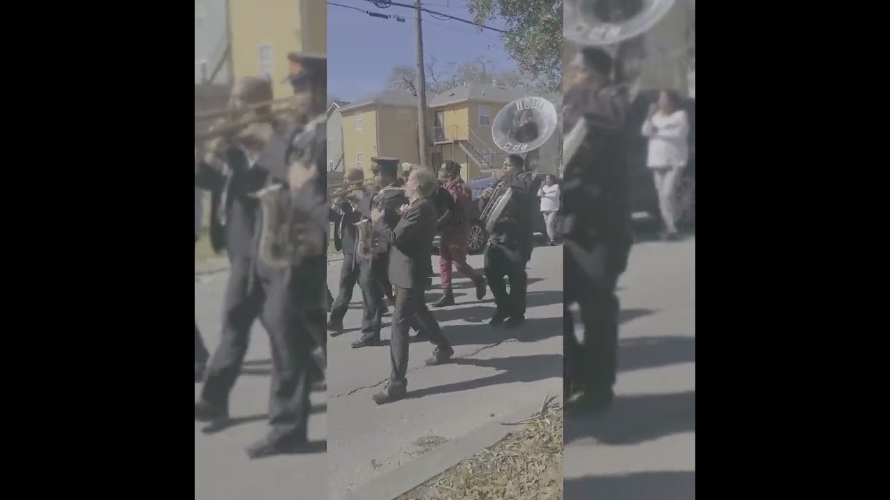 Traditional New Orleans Jazz Funeral. R.I.P. Brian E. Murray, Sr.