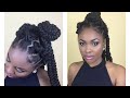 DIY PUZZLE BRAIDS ON NATURAL HAIR / REUSING OLD HAIR