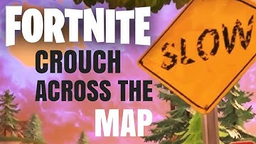HOW BIG IS THE MAP in Fortnite? Creep Across the Map
