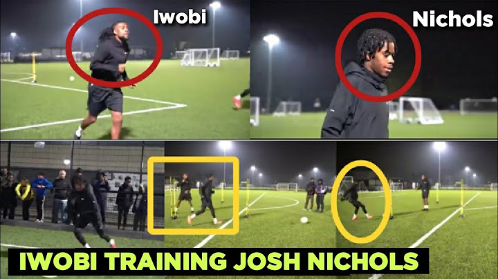 A Gunner For Life! Alex Iwobi Seen Training Josh Nichols The Arsenal Youngster! Hale End For Life