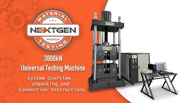 NextGen’s 3000kN Single Test Space UTM: Setup, Operation & Safety Guide for Material Testing