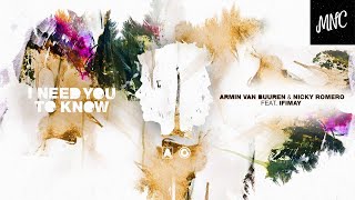 Armin van Buuren & Nicky Romero - I Need You To Know (ft. Ifimay) (Audio HQ)🎶