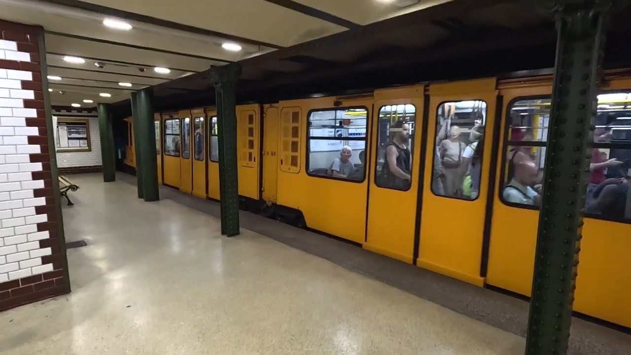Budapest Metro M1 Ride - Hősök tere to Vörösmarty utca | Hungary | 10/08/24