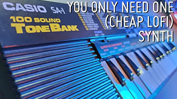 Less is more, lofi edition: Creating a song using only the vintage Casio SA-1