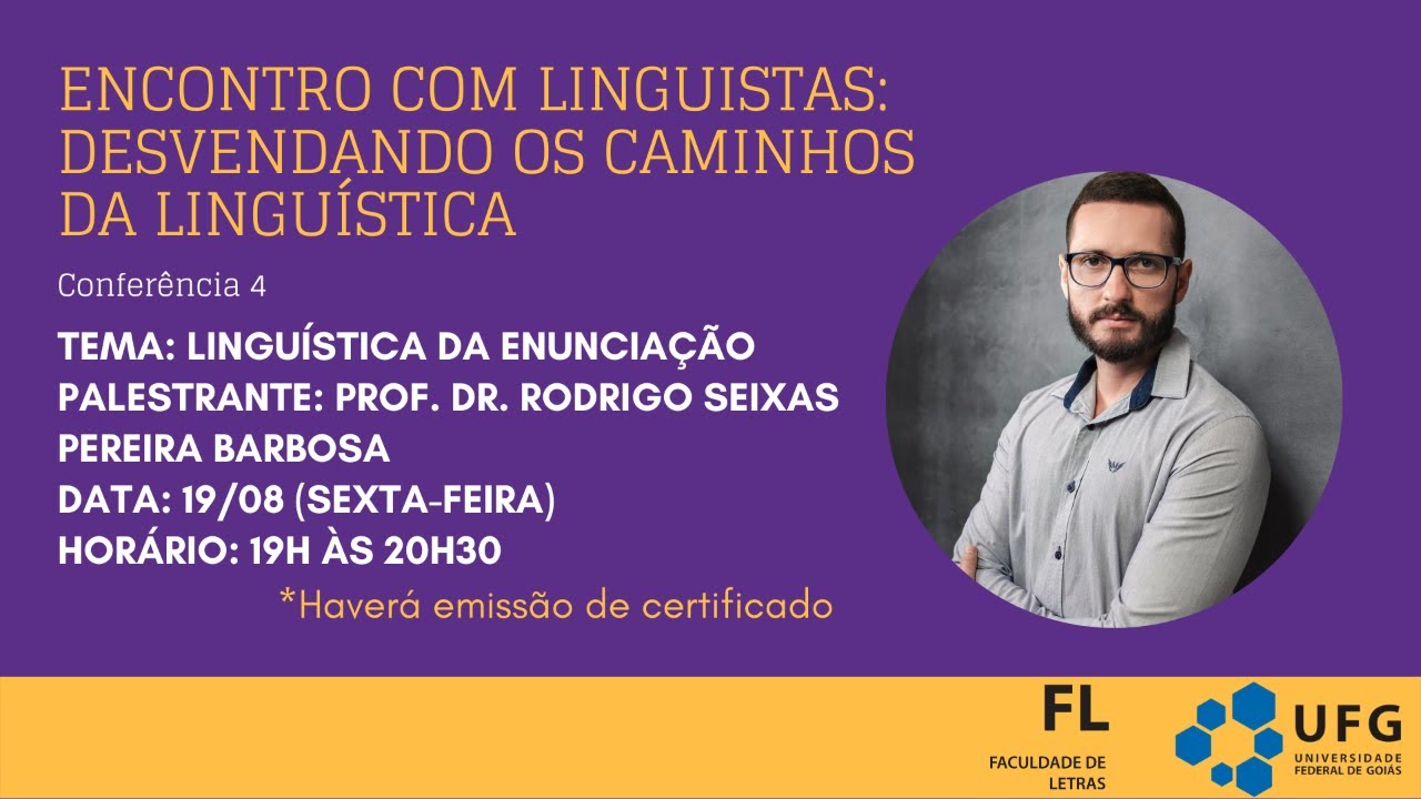 Faculdade de Letras da UFMG - Núcleo de Linguística Computacional da FALE  convida para o próximo encontro da série ''Um convite para a linguística  computacional'', 24/05
