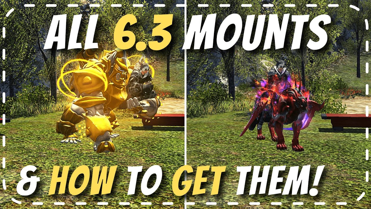 ALL Endwalker 6.3 MOUNTS & how to obtain them quick and easy guide