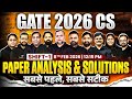 GATE 2026 CSE | Exam Analysis &amp; Detailed Solutions | Computer Science Engineering | 8 Feb Shift 1