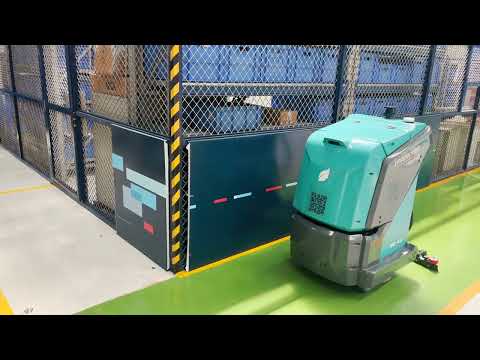 Peppermint Robotics Floor Cleaning Robot for industrial spaces and factories . - video from Peppermint Robotics