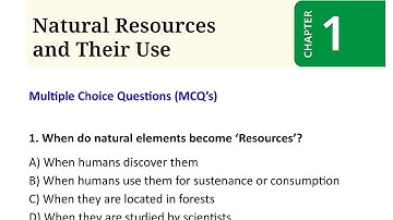 Natural Resources and Their Use class 8 | Multiple Choice Questions | IMPORTANT MCQ
