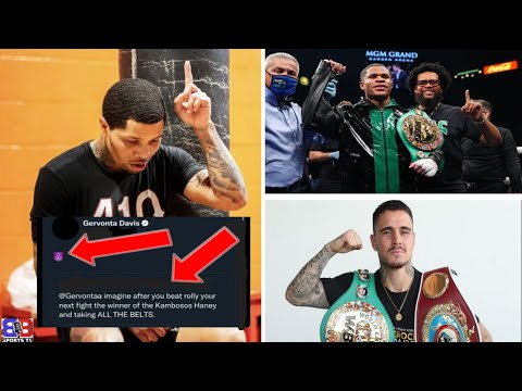 Whoa Gervonta Tank Davis Says It S Demon Time On The Winner Of Devin Haney Vs Kambosos Next Youtube