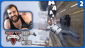 Who Flipped The World Over!? - GTA V Chaos Crossing Every 200 Meters Mod - DarkViperAU