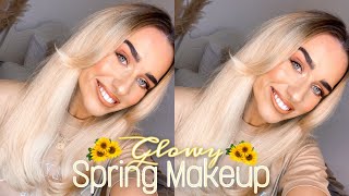 FULL FACE TESTING NEW MAKEUP FROM LOOKFANTASTIC!! Glowy Spring Makeup Look