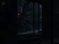 Heavy Rain in a Japanese Room 🌧️ Dark Screen Sleep #shorts