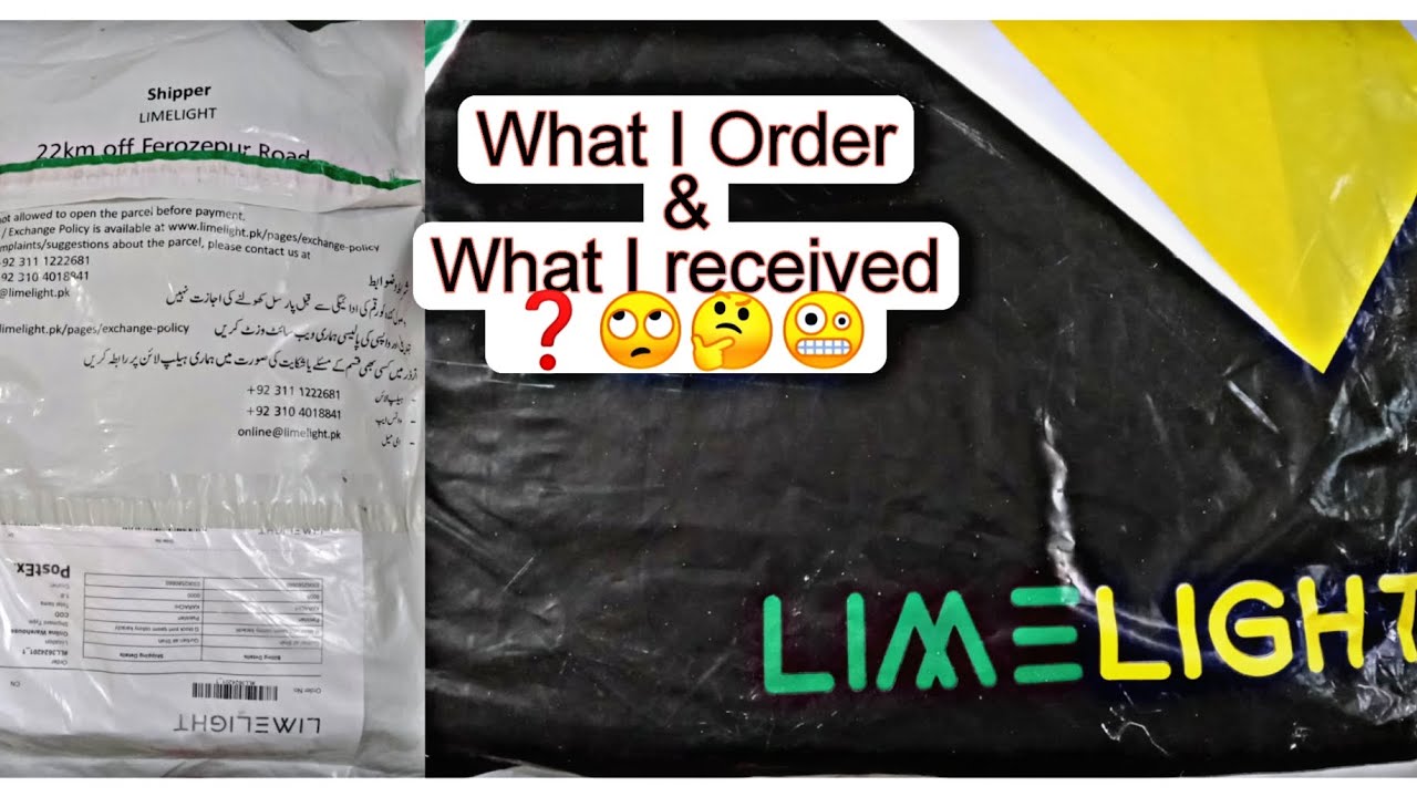 Limelight dress 2023|parcel unboxing|Limelight lawn dress|what i order & what i receive🤔 |unboxing
