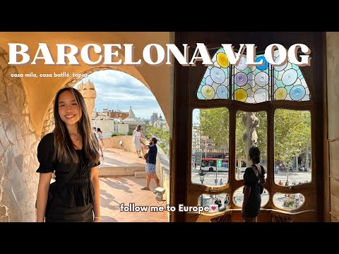 Follow me to Europe//Barcelona vlog, casa batlló, tapas