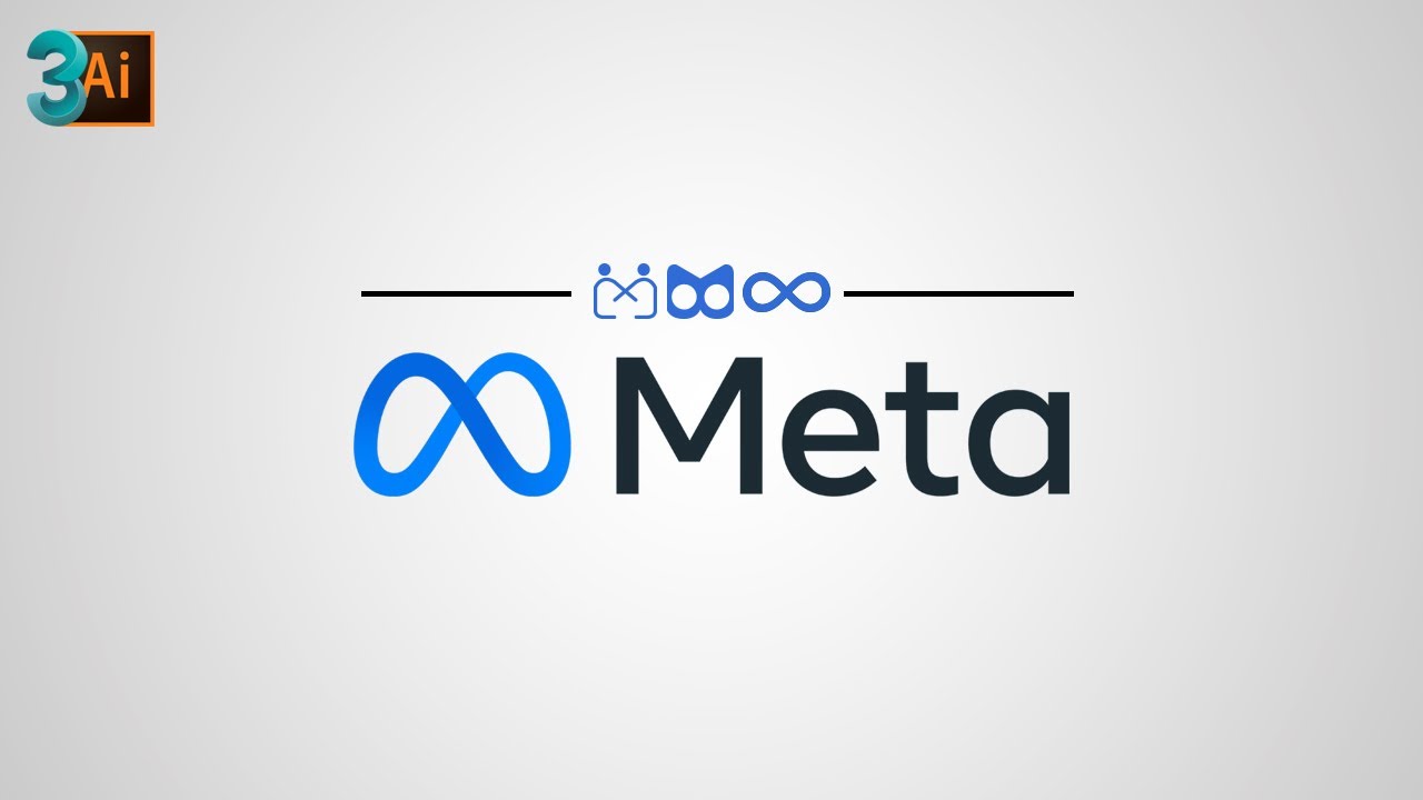 How Meta Logo Actually Look Like | 3ds Max & Illustrator tutorial - YouTube