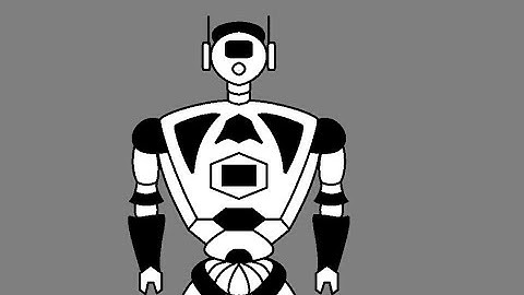 How to draw a robot || robot drawing in ms paint