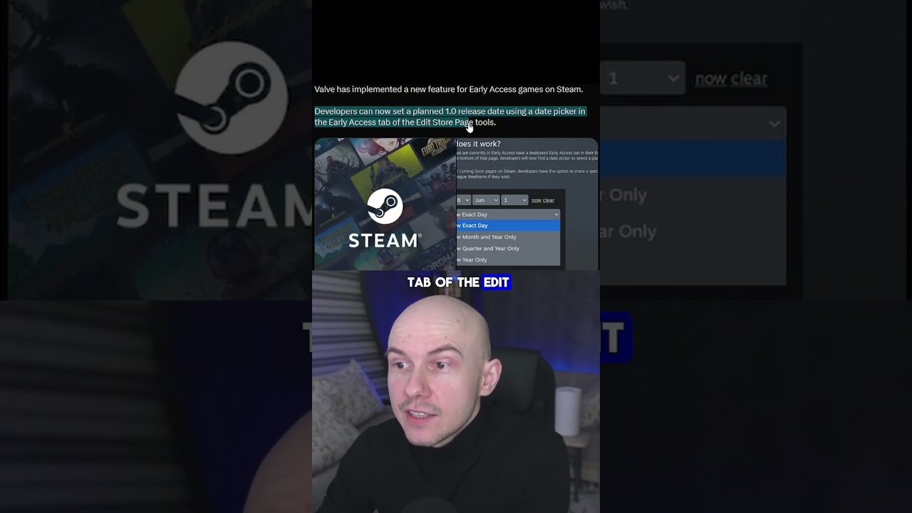 Gamers Can Now See Real Release Dates on Steam 😱