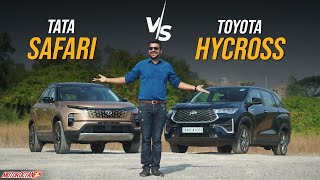 Tata Safari vs Toyota Innova Hycross Comparison