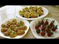 Быстрые и вкусные закуски. 3 варианта.