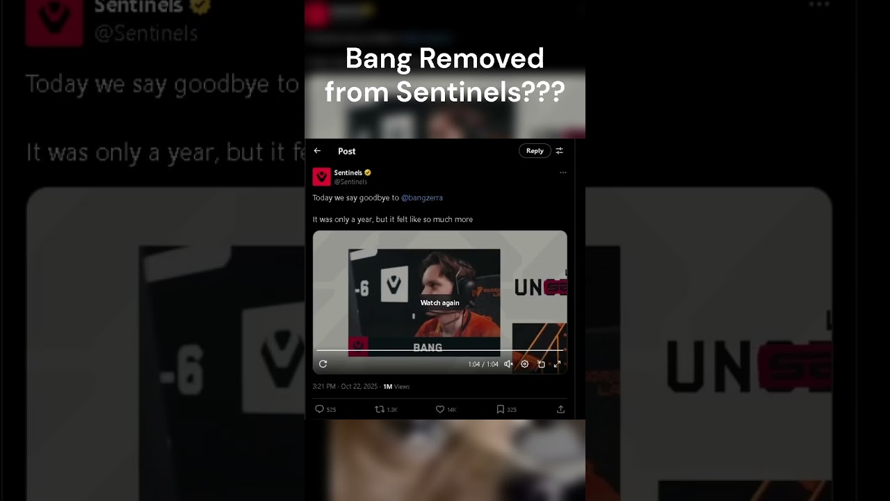 Банг УДАЛЕН из Sentinels??? 