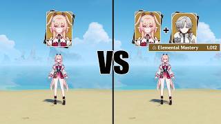 Linnea DPS With and Without Illuga - Genshin impact