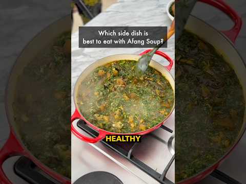 What side dishes will you pair your Afang soup with? #zeeliciousfoods #nigeriansoups #healthyrecipes