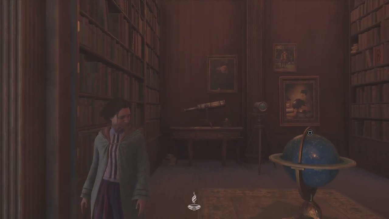 Hogwarts Legacy Library Walking Tour | Restricted Section, Secret Area | Walking Pad Treadmill [4K]