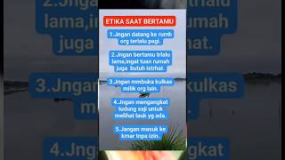 berikut ini! etika saat bertamu,!!🔥jangan bertamu ke rumah orang terlalu pagi!!🔥,'",#short