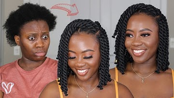 Wow! Easy DIY Short Yarn Twist for $1 | Protective Style Tutorial