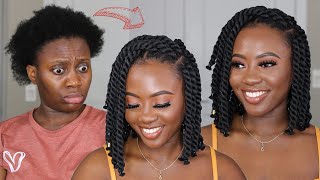 Wow! Easy DIY Short Yarn Twist for $1 | Protective Style Tutorial