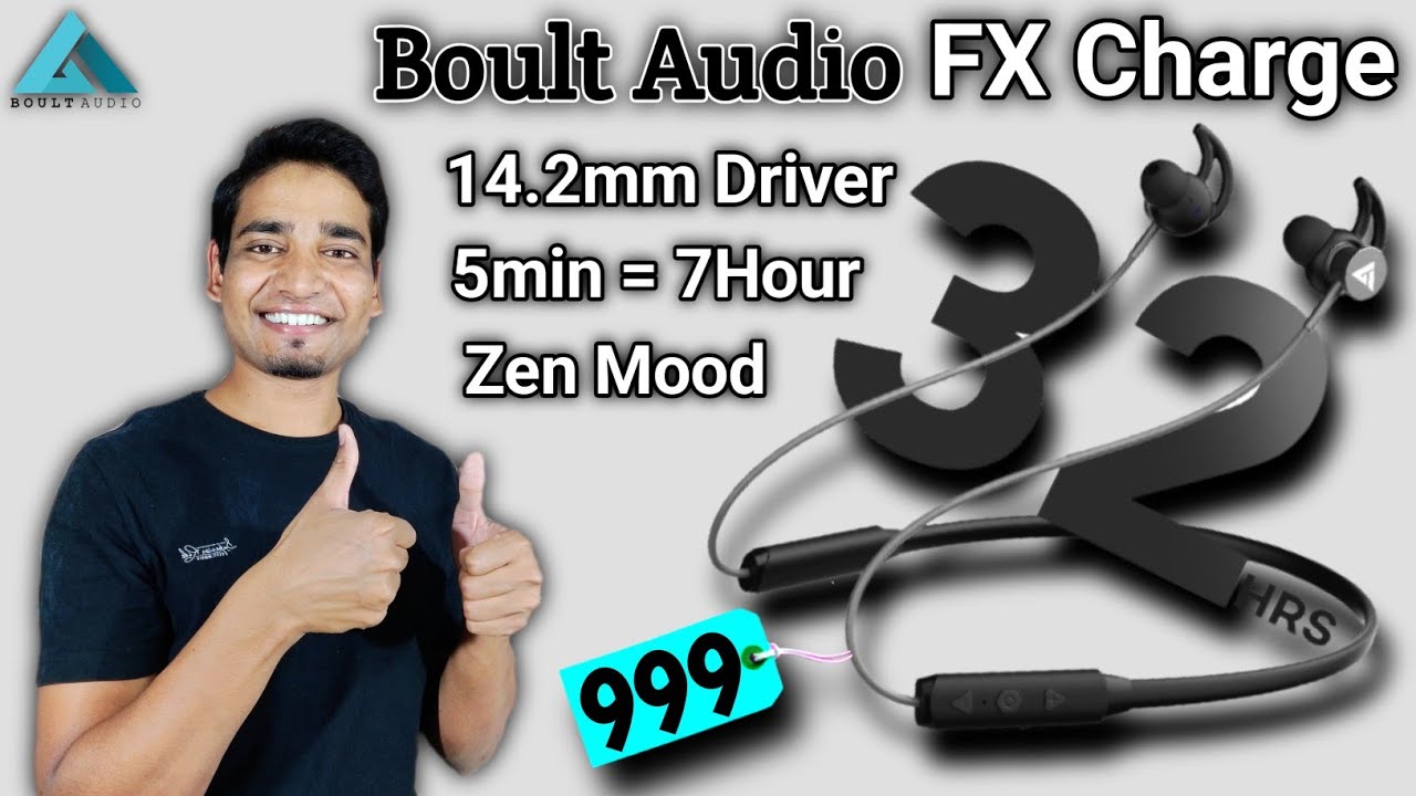 Boult Audio FX Charge Neckband🔥| 14.2mm Driver😍| 5min=7Hour⚡| Confirm Specs | Boult Audio FX Charge